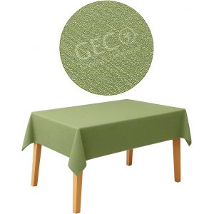 Chenquansarl-Nappe Carrée Imperméable 140 X 140 Cm, Anti-Taches Lavable, Plastifiée, Effet Tissu, Dos Molletonné Antidérapant, Idéal Pour Une Utilisation Intérieure Et Extérieure (140 X 140 - Neuf
