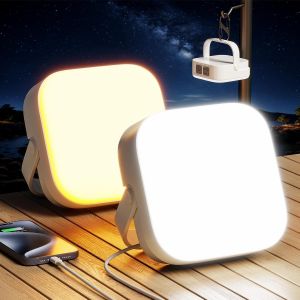 Jexnovashop-Eventek 2 Pi&egrave;ces Lampe Camping 4000lm,10000mah Lampe Camping Rechargeable Jusqu'&agrave; 144 Heures & 4 Modes D'&eacute;clairage, Portable Lanterne Camping Etanche Ip65 Pour Tente, Urgence Panne, Trava - Neuf
