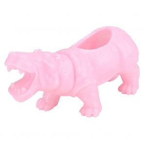 HJLIAN Pot de fleurs succulent en forme d'hippopotame, mignon, dessin anime, ornement de bureau, rose - Neuf