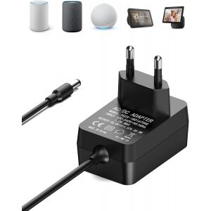 KALANKA-Chargeur de Remplacement 30W pour Echo 3e/4e Gén, Echo Show 8/10/15, Echo Plus 2e Gén ¿ Adaptateur Secteur avec Câble 1,5 m Noir Compatible Alexa - Neuf