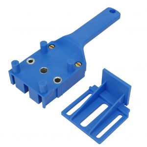 Perforatrice a bois portative en plastique, localisateur de trous de connexion pour planche de travail du bois (bleu) - Neuf
