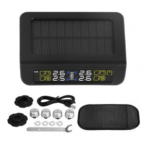 Systeme de surveillance de la pression des pneus TPMS avec alarme et mini interface USB pour voiture, avec 4 capteurs externes - Neuf