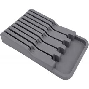 Porte Couteau De Tiroir,Organisation De Tiroir Cuisine,Bloc &Agrave; Couteaux Pour Tiroir,Support De Rangement Pour Cutter,Plateau D'organisateur De Tiroir De Cuisine,Organisateur De Fente De Couverts - Neuf
