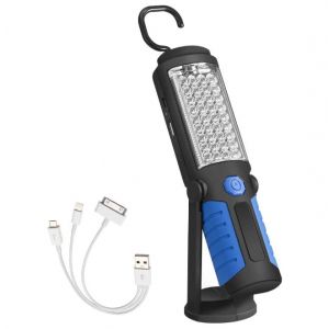 Lampe D'inspection Lampe Led Rechargeable, Lampe De Travail Led Rechargeable Avec Torches Led Magnétiques Lampe D'inspection Lampe De Travail - Neuf