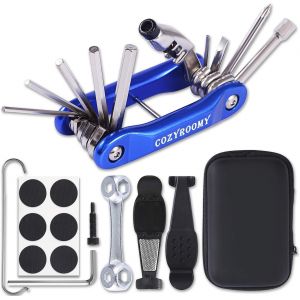 Subzonal-Kit R&eacute;paration V&eacute;lo - Outil De V&eacute;lo Multifonction 10 En 1 (Avec Outil De Cha&icirc;ne), Cl&eacute; &Agrave; Os Multifonction Et Outils De Rechange Associ&eacute;s, 1 &Eacute;tui Transport, Garantie De 6 Mois - Neuf