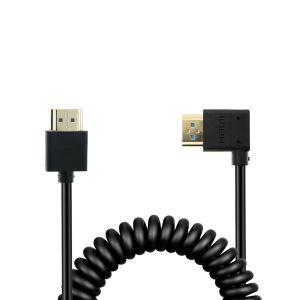 ERYI-Câble Hdmi Vers Hdmi 8K 2.1 4K Pour Sony A7Iv, Cordon Hdmi Haute Vitesse 48 Gbit/S Enroulé Pour Z-Cam E2, Pour Canon C300, Pour Atomos Ninja V, Pour Appareils Photo Sony Fs5| Fs7| A7S3 - Neuf