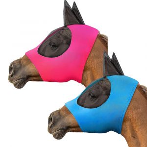 Masque Anti-Mouches Avec Couvre-Oreilles - Lot De 2, Maille Respirante, Tissu Extensible, Taille Unique - Neuf