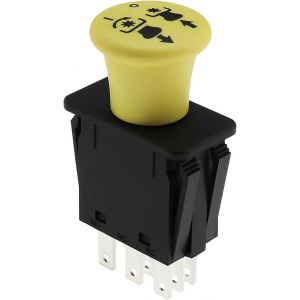 MEVRONISSHOP-1PC Interrupteur Prise Force Compatible avec John Deere L120 L130 D140 D150 D155 Compatible avec L2048 L2548 Tracteurs de Pelouse Scotts 430-559 77,4 X 43,7 X 24,1 Mm. - Neuf