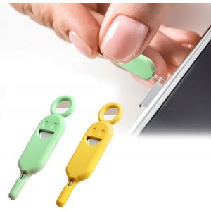 Kaly-Epingle D'ejection De Carte Sim,Outil De Retrait De Carte Sim,Sim Card Ejector,Plateau De Carte Sim Pin Ejection,Extracteur De Plateau Carte Sim,Extracteur Carte Sim,2 Pièces - Neuf