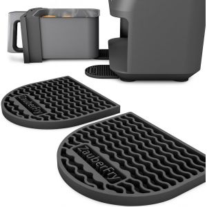 APLU-Lot De 2 Dessous De Verre En Silicone D'Origine Compatibles Avec Ninja Af300Eu,Af400Eu,Af451Eu,Af500De Et Sl400Eu,Protection Contre La Chaleur,Adaptés À Un Usage Alimentaire,Résistants - Neuf