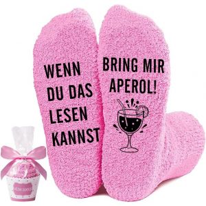 Jgd-Chaussettes Aperol, Chaussettes Moelleuses Pour Femme, Chaussettes If You Can Read This Bring Me Aperol, Cadeau Pour Les Amateurs D'aperol, Cadeau Pour Femme Maman Grand-M&egrave;re, Chaussettes Amusant - Neuf