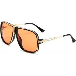 Lunettes De Soleil Pilot Homme Femme Rétro Classique Années 80 Oversized Vintage Lunettes Unisexe Claire Lentille - Neuf