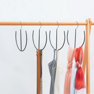 Lot de 4 cintres pour ceintures, foulards, gain de place, organisateur à suspendre, multi-usages, pour cravates, chaussures, sacs de sport, rangement de placard - Neuf