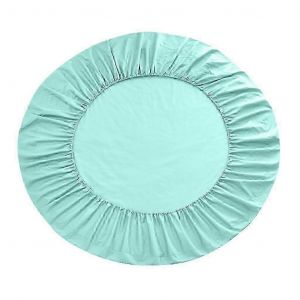Drap-Housse Rond En Pur Coton, Linge De Maison, 200 X 200 Cm, Blanc - Neuf