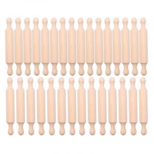 20 Pièces En Bois Mini Rouleau À Pâtisserie 6 Pouces De Long Cuisson De Cuisine - Neuf