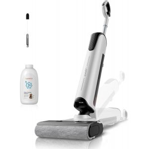 D100 Aspirateur Laveur,Détection Intelligente Des Taches,Nettoyage À 180°,Nettoyage Des Bords 2Mm,Station De Base À Enfoncer,Eau Électrolytique,Aspiration De 17000Pa - Neuf