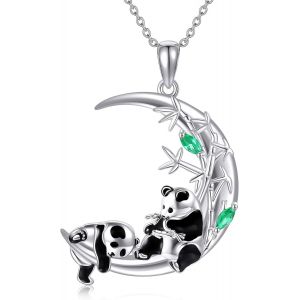 Collier En Argent Sterling Avec Pendentif Cheval/Girafe/Singe/Chien/Coccinelle/Loup/Panda/Vache En Argent Sterling - Neuf