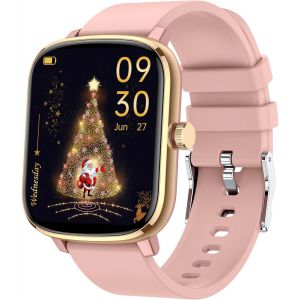 Montre Connect&eacute;e Femme Homme, Smartwatch Cardiofrequencem&egrave;tre Moniteur de Sommeil Pression Art&eacute;rielle 100 Modes Sportifs Compatible Android iOS pour Homme Femme Montre Intelligente - Neuf