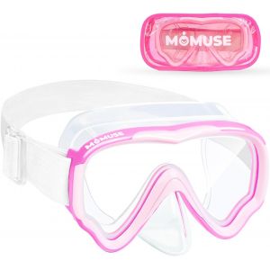 Letnerny-Lunette De Piscine Enfant Avec Sangle En Tissu Doux, Masque De Plongée Enfant Avec Couvercle De Nez 3d, Lunettes De Natation Pour Garçons Et Filles De 4 À 14 Ans - Neuf