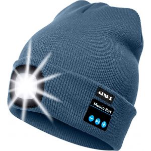 Led Bluetooth Bonnet Lumineux,Rechargeable Usb Rechargeable Musical Running Chapeau Ultra Lumineux 4 Led Lampe Étanche Utilisation Lumière Pour Ski Randonnée Camping Vélo.[F198] - Neuf