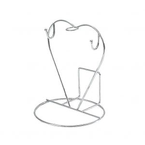 En Acier Inoxydable Tasse De Th&eacute; Titulaire C?Ur Stand, Finition Satin&eacute;e, 6 Oz De Capacit&eacute;, Un Mur Ou Un Bureau De Montage, D&eacute;cor De Cuisine - Neuf