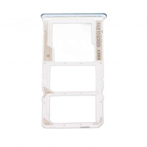 Plateau De Carte Sim Double Support D'emplacement En Plastique Pour Carte Sim Avec Goupille De Carte Pour Xiaomi Redmi Note 10 Bleu A-B - Neuf