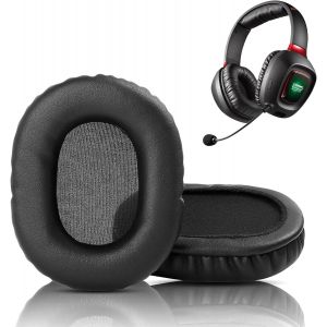 KAL-Coussinets Compatibles Avec Sound Blaster Tactic3D Rage Wireless V2.0 Casques Coussinets De Remplacement (Cuir De Protéine/Mousse À Mémoire) - Neuf
