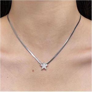 Kal-Collier Ras De Cou &Eacute;toile En Cristal Boho Collier &Eacute;toile Vintage Collier &Eacute;toile Serpent Collier Cha&icirc;ne &Agrave; Chevrons Collier Pendentif &Eacute;toile Minimaliste Bijoux Pour Femmes Et Filles - Neuf
