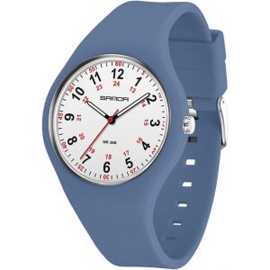 Mixte Analogique Quartz Japonais Montre Avec Bracelet En Silicone Sd-3253.[J561] - Neuf