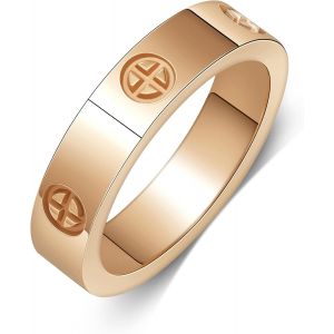 Tianyi-Bagues D'amour,Bagues En Acier Inoxydable Bagues De Couple Anneaux De Promesse Bagues D'amitié Anneaux De Croix Pour Hommes Bijoux Pour Femmes Et Jeunes Filles - Neuf