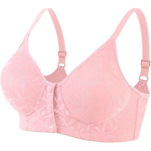 Boucle Lat&eacute;rale Avant Pour Femmes, Bord En Dentelle Sans Anneau En Acier, Mouvement Sans Couture, R&eacute;glage De La Collecte, Yoga, Sommeil, Soutien-Gorge Pour Femmes Soutien-Gorge Violet - Neuf