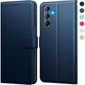 JGD-Coque pour Samsung Galaxy A16 4G / 5G &Eacute;tui Protection &agrave; Rabat, [Pochette de Portefeuille] Antichoc Clapet Housse en Cuir Case - Bleu - Neuf