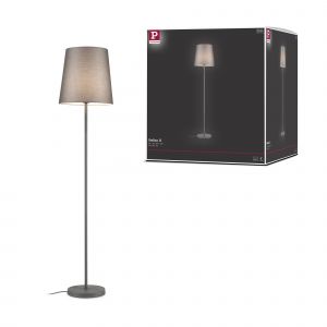 Lampadaire Stellan Ii E27 Max. 20w Gris M&eacute;tal#Tissus - Neuf