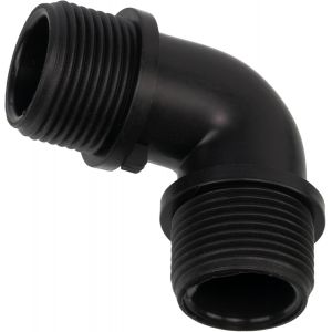 Lot de 5 Raccords coudés 90° mâles 3/4 ""x 3/4"" pour tuyau d'arrosage d'irrigation système goutte à goutte - en polyéthylène - circuit d'eau - Neuf