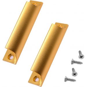 (Or) 2Pcs Aluminium Alliage Portes Coulissantes Poignées Balcon de Porte Tiroir Armoire Tire de la Quincaillerie d'ameublement avec des Vis - Neuf