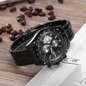 Curren Hommes M&acirc;le Quartz Montre-Bracelet Analogique Rond Alliage Bande Montre Noir - Neuf