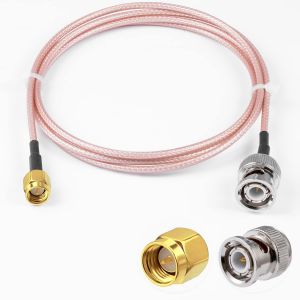 SMA Mâle vers BNC Mâle Câble Coaxial RF 50ohm SMA vers BNC RG 316 Câble de Raccordement 3FT/1M pour Antennes Radio Amateur Appareils LAN sans Fil Radios Wi-Fi - Neuf