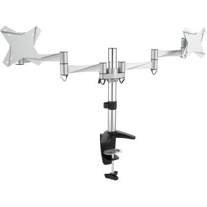 Support PC Écran Ordinateur TS6711 Double Bras Orientable Inclinable Moniteur 13-27 Pouces (33-69cm) Fix ation de Table VESA 100 x 100 - Neuf