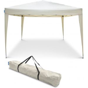 Mevronisshop-3x3m Beige Tente Pliante Multifonction | Imperm&eacute;able | Id&eacute;al Pour Jardin, Terrasse, Plage | Sac De Transport | 4 Pare-Vent - Neuf