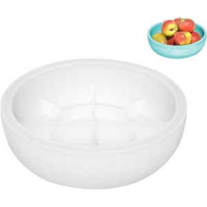 Grand Plateau Rond En R&eacute;sine &Eacute;poxy - Moules En Silicone Pour Travaux Manuels Et Projets De Bricolage - Neuf