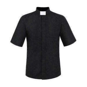 Hommes Prêtre Chemises Église Catholique Évêque Clergé Costume Ministre Prédicateur Pasteur Romains Chemisiers Tops S-5xl - Neuf
