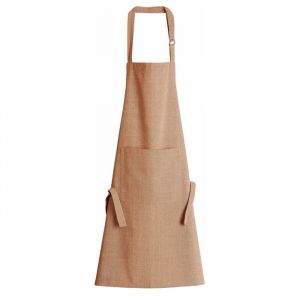 Tablier - Fils Flamm&eacute; Terracotta - 70 X 85 Cm - 100 % Polyester Recycl&eacute; - Sangle Ajustable - Neuf