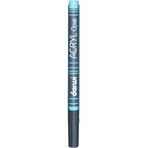Un Marqueur Pointe Fine 1 Mm - Peinture Acrylique Opaque - Bleu Gris - 3 Ml - Multi-Surfaces - Loisirs Créatifs - Activité Manuelle - Bricolage - Darwi Acryl Opak - Neuf