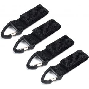 Pack Tactique En Nylon Mousqueton, Tactique Mousqueton, Veste Ceinture, Ceinture Mousqueton, Porte-Clés Sangle À Boucle, Boucle De Ceinture Avec Anneau Porte-Clés, Compatible Trousseau - Neuf