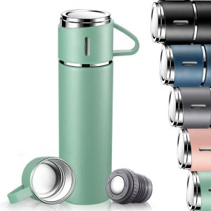 Kalanka-Bouteille Isotherme, Gourde Isotherme Etanche Avec Tasse Et Couvercle, Sans Bpa, Mug Isotherme Cafe En Acier Inoxydable Pour Café Et Thé, Gourde Enfant Isotherme Pour Travail, Ecole, Randonné - Neuf