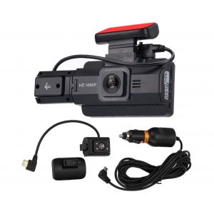 Cam&eacute;ra embarqu&eacute;e double avec enregistrement avant et arri&egrave;re, grand angle 170&deg;, d&eacute;tection de mouvement, installation facile - Neuf