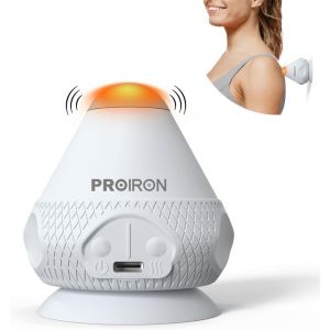 Kal-Boules De Massage Avec Ventouse,Soulage L'épaule, Les Bras, Le Dos, L'abdomen, Les Jambes, Les Mollets, La Tension Des Pieds Ou Des Muscles,Gris(Vibration + Chauffage) - Neuf