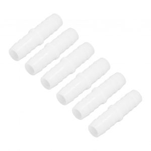 10Pcs Tuyau En Plastique Raccord Cannelé Droit Égal Barbé Épissure Réparer Adaptateur De L'Union 14-14mm A-B - Neuf