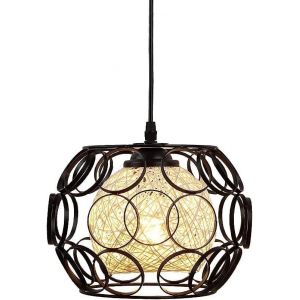 Suspension Luminaire Chambre Modern,Luminaire Plafonnier Suspendu Retro Cage E27 &Eacute;clairage Plafond E27,Lampes Suspensions Industrial Pour Salon,Chambre,Cuisine,Restaurant,Bistrot,Bar,Caf&eacute; - Neuf