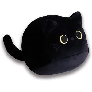 Peluche Chat Noir 3d, Oreiller Durable Et Doux, Décoration D'intérieur, Cadeau D'anniversaire Pour Enfant, Cadeau Pour Petite Amie-30 Cm - Neuf